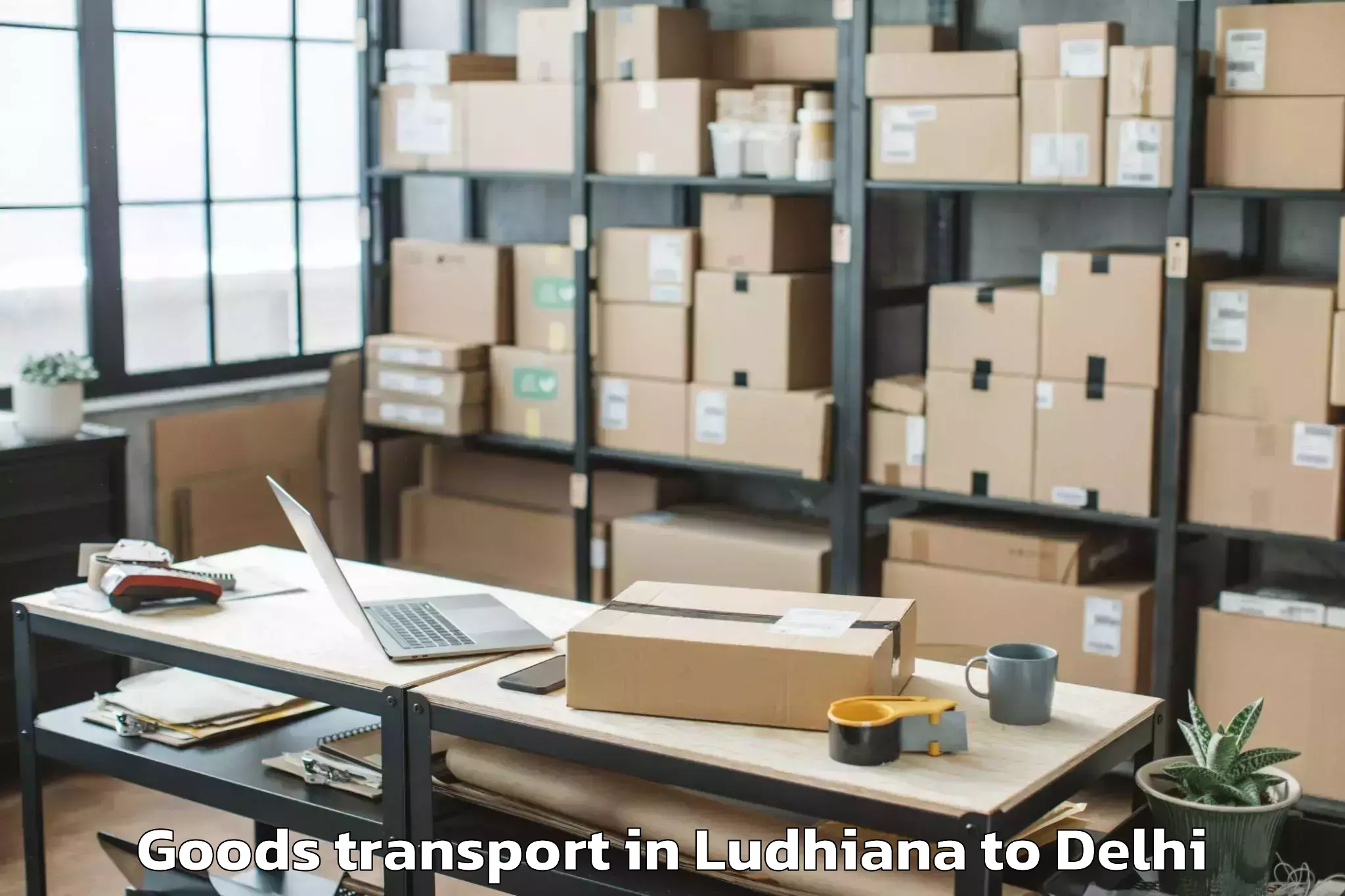 Book Your Ludhiana to D Mall Paschim Vihar Goods Transport Today